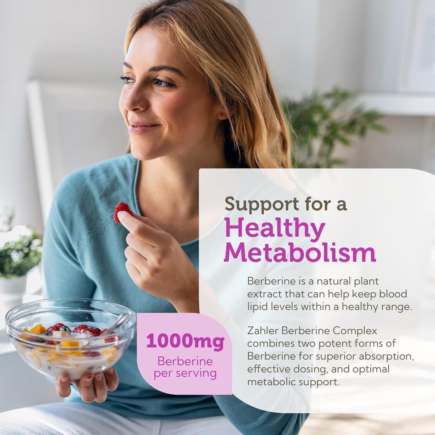 Zahler Berberine - Supports Healthy Metabolism for Busy Adults - Herbal Supplement for Heart Health Support - Easy-to-Swallow Capsules - Kosher, Non-GMO & Gluten-Free - 60 Capsules, 30 Servings