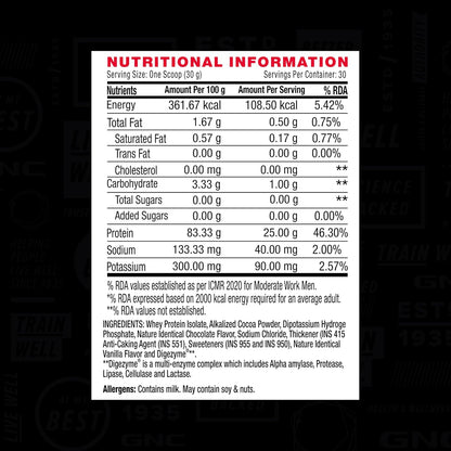 GNC Amp Pure Isolate Zero Carb | 2 Lbs | 30 Servings | Boosts Athletic Performance Builds Lean Muscles | Speeds Up Recovery | Digezyme For Easy Digestion | 25G Protein | 6G Bcaa | Chocolate Frosting