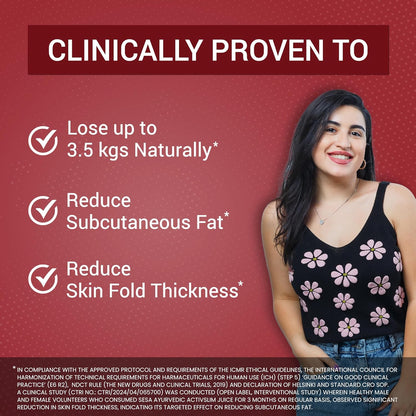 SESA Ayurvedic Activslim Juice 1 Lt Helps in Weight Management Made with Apple Cider Vinegar Healthy Diet Drink Active Slim, No added Sugar, Colour or Flavour (1 Lt)