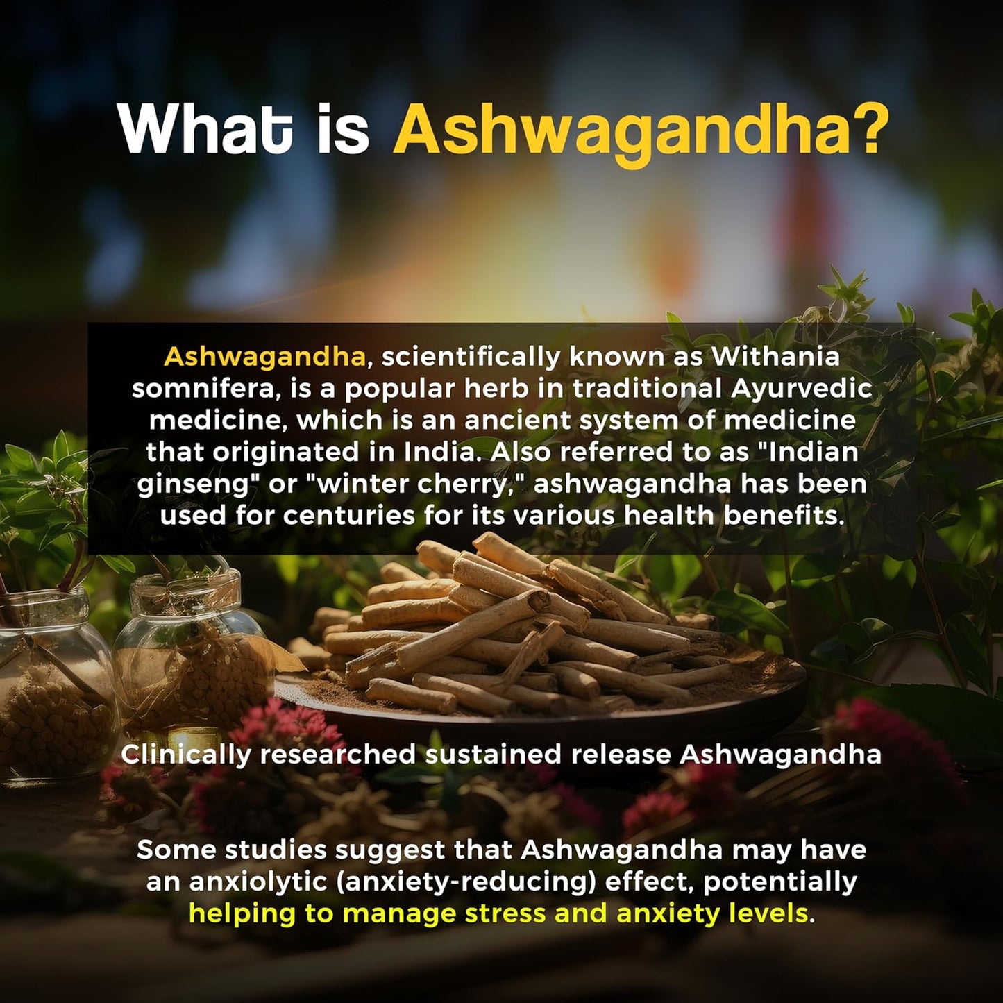 HEALTH VEDA ORGANICS PRIVATE LIMITED Ashwagandha 1000Mg | High Strength Potent Formula | Boosts Immunity & Energy | Rejuvenates Mind & Body | 60 Veg Tablets | For Both Men & Women
