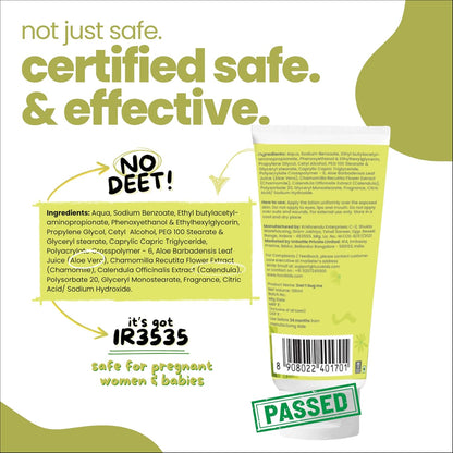 Tuco® Kids Don't Bug Me Mosquito Repellent Lotion | Chamomile, Aloe Vera and Calendula | Safe for Kids & Baby | Protects from Dengue, Malaria, Chikunguniya | DEET Free | 100% Natural with 8 hr. Protection | Age 0-10 Years | 100 ml