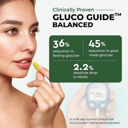 Cureveda Berberine 97% with Milk Thistle & Gymnema | Clinically Tested Gluco Guide Blend For Glucose Control | Supports Weight Management and Glucose Level - 913mg Per Serving - 60 Capsules