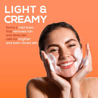 Joy Skin Fruits Spots & Tan Clear Face Wash 200ml | Enriched with Papaya & Vitamin C + A | For Healthy Glowing skin | Suitable for All Skin Types