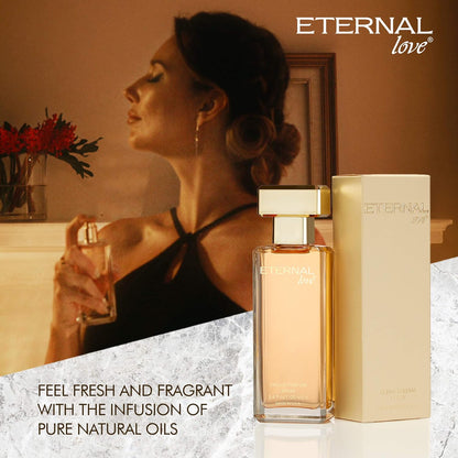 Eternal Love - Eau De Parfum for Women | Long-Lasting | Fresh & Enchanting Signature | Travel-Friendly Grooming Essential | Peach, Mandarin, & Amber Fragrance | All-Day Freshness | 100ml