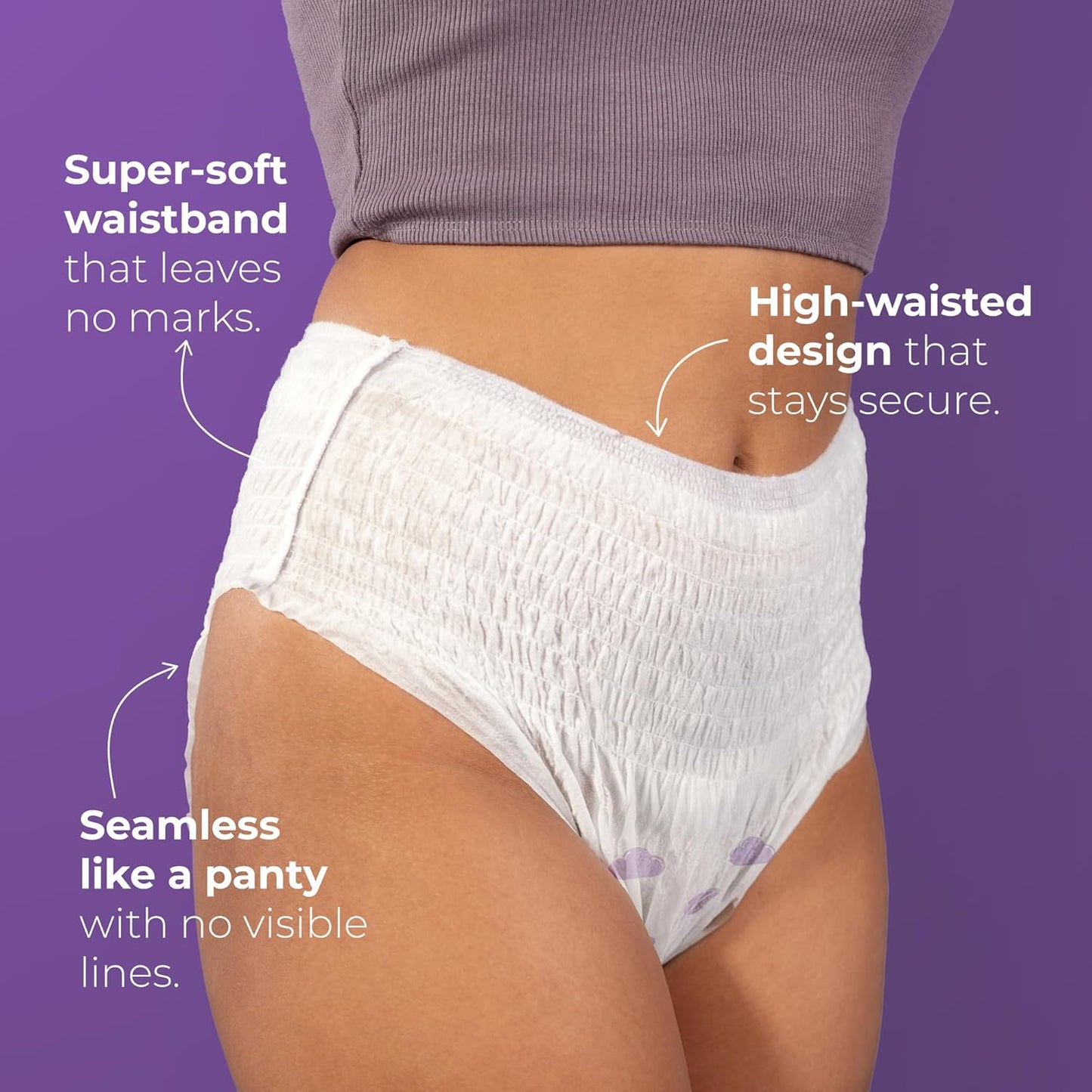 Nua 360Â° Comfort Period Panties (M-L) | Pack of 5 | Ultra-Absorbent | Zero Irritation | 4X Comfort | for Heavy Flow | No rashes | Leakproof | Seamless | 100% Toxic-Free, Dermatologically Tested