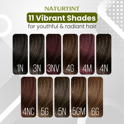 Naturtint Permanent Hair Colour Gel Chocolate Brown 5GM | For Optimal Scalp Care | Long Lasting Hair Colour | Ammonia Free Vegan | No Parabens | Enriched with Olives & Organic Shea Butter