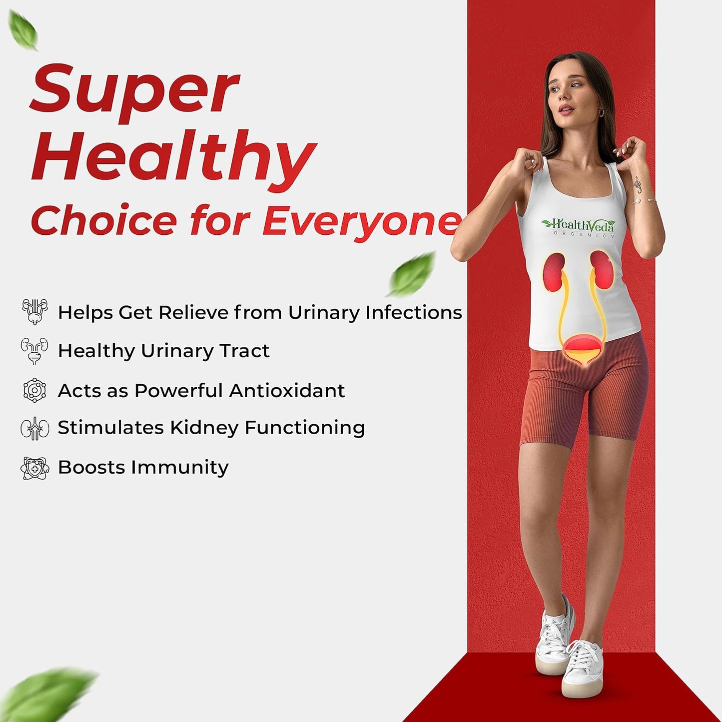 HEALTH VEDA ORGANICS PRIVATE LIMITED D-Mannose 500 mg + Cranberry Extract 200 mg | 60 Veg Tablets I Supports Kidney Health & Urinary Tract Infection