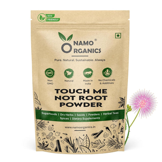 Namo Organics - Touch Me Not Plant Root Powder - 100 gm Mimosa Pudica | Lajjalu | Lajwanti