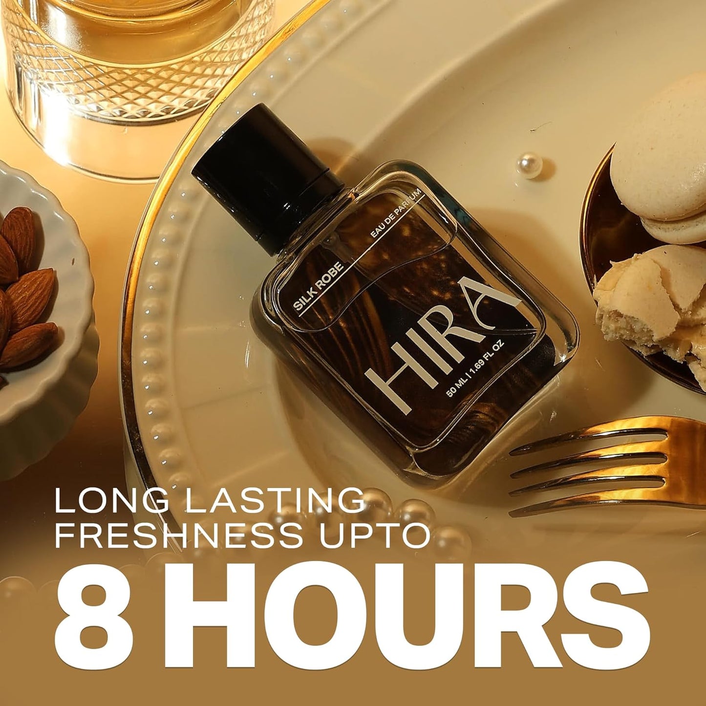 HIRA Silk Robe Perfume for Women 50 ml |arm & Sensual Evening Fragrance |Long Lasting Eau de Parfum Premium Luxury Fragrance | Gifts for Girlfriend, Mother's Day & Date Night Perfume