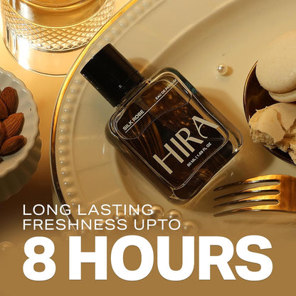 HIRA Silk Robe Perfume for Women 50 ml |arm & Sensual Evening Fragrance |Long Lasting Eau de Parfum Premium Luxury Fragrance | Gifts for Girlfriend, Mother's Day & Date Night Perfume