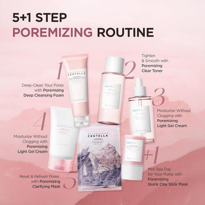SKIN1004 Centella Poremizing Deep Cleansing Foam | Sebum Control & Pore Tightening with Kaolin & Papain for Oily Skin, 125ml