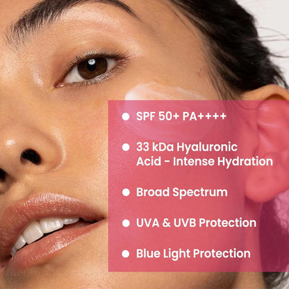 ThriveCo Water-based Sunscreen | Broad Spectrum & Spf 50 Pa++++ | UV A & UV B Protection | With Dewy Finish | Sweat-resistant, Non-sticky & Highly Absorbant | For All Skin Types, Men & Women | 30ml