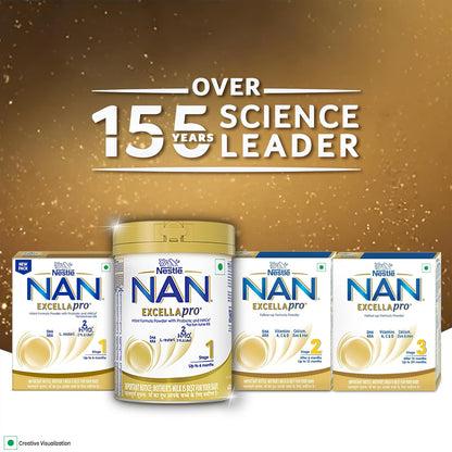 NestlÃ© NAN EXCELLAPRO Nan Stage 2 Follow-Up Formula Milk Powder For Babies, 6-12 months, with DHA, ARA, 400g Pouch in Box