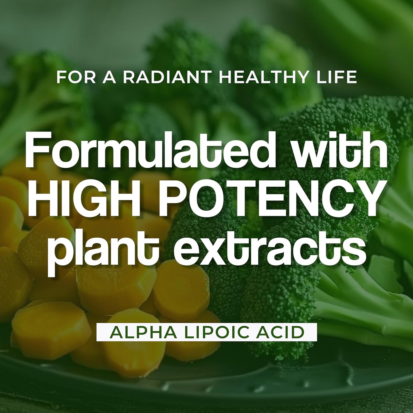 HEALTH VEDA ORGANICS PRIVATE LIMITED Alpha Lipoic Acid 300Mg | 60 Veg Tablets | Boosts Liver Function, Maintains Healthy Blood Sugar, Antioxidant Support | For Both Men & Women