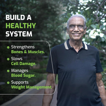 Plantigo Superior 51+ Plant Protein Powder for Seniors | Elders, Old Men & Women | No Sugar, Low Calories | Pea Protein, Oats | Heart Health & Muscle Recovery, Protein (Swiss Chocolate - 500g)
