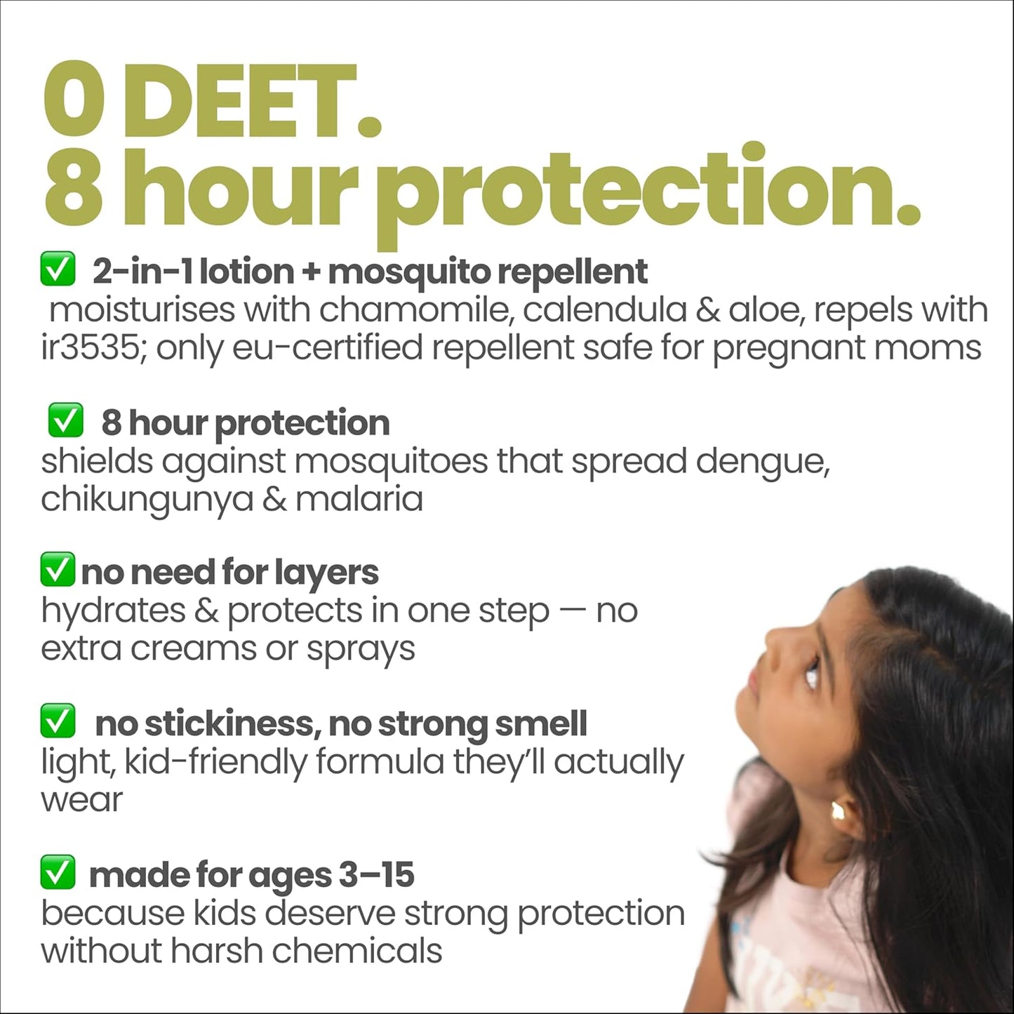 Tuco® Kids Don't Bug Me Mosquito Repellent Lotion | Chamomile, Aloe Vera and Calendula | Safe for Kids & Baby | Protects from Dengue, Malaria, Chikunguniya | DEET Free | 100% Natural with 8 hr. Protection | Age 0-10 Years | 100 ml
