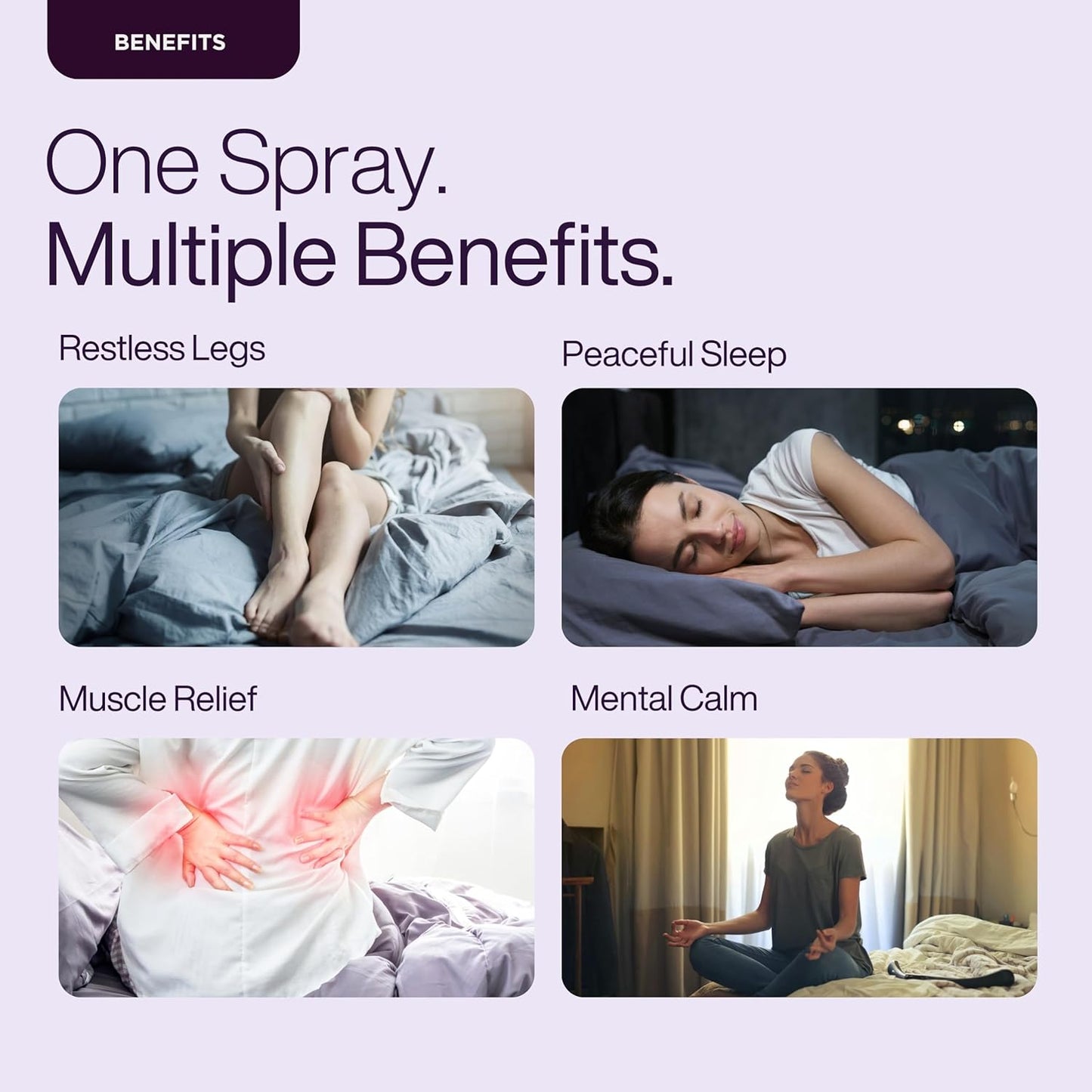 Puretive Sleep Ease Magnesium Oil â€“Natural Transdermal Topical Magnesium for Pain Relief & Fast Muscle Recovery & Deep Sleep Fast Absorbing | Calms Night-Time Restlessness | Promotes Relaxation & Better Sleep Quality | 100 ml
