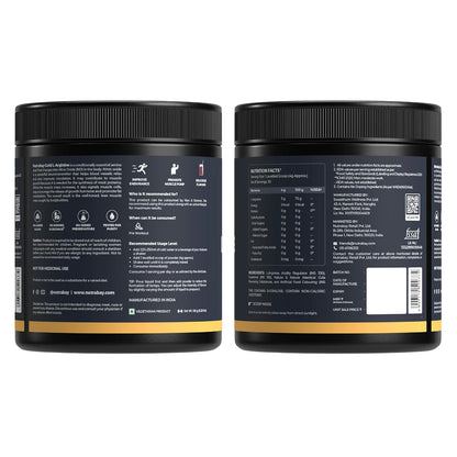 Nutrabay Gold L-Arginine Supplement Powder 120g, Cola Flavor â€“ Pre Workout Amino Acid for Endurance, Muscle Building & Faster Recovery | Tested for Purity | 100% Authentic