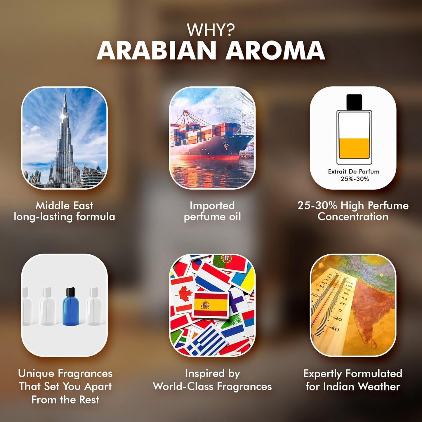 Arabian Aroma Tamdan Perfume for Men â€“ Long Lasting Extrait De Parfum with Woody, Amberwood, Lime & Sandalwood Notes â€“ Aromatic Spicy Fragrance â€“ inspired Masculine Scent â€“ 50ml