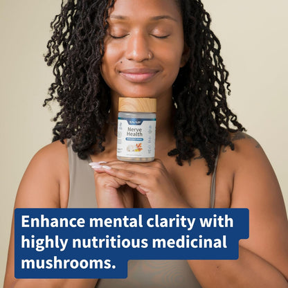 Snap Supplements Nerve Health Support with Lion's Mane, Organic Turmeric & Herbs â€“ Neuropathy Supplement for Mental Clarity, Focus & Healthy Nerve Function* â€“ 60 Capsules