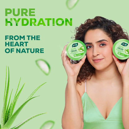 Joy Pure Aloe Light Moisturiser Skin Cream for Face, Hands & Body (500ml) | 48H Hydration | Non-Sticky | Soothing, Brightening & UV Protection | For Dry to Oily Skin