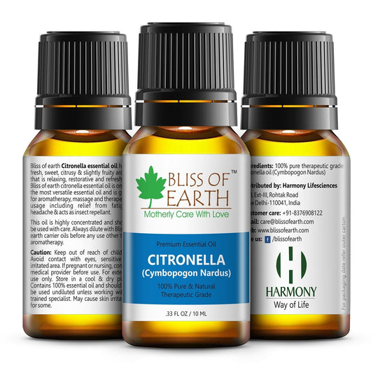 Bliss of Earthï¿½ 100% Pure Citronella Essential Oil, 10ml