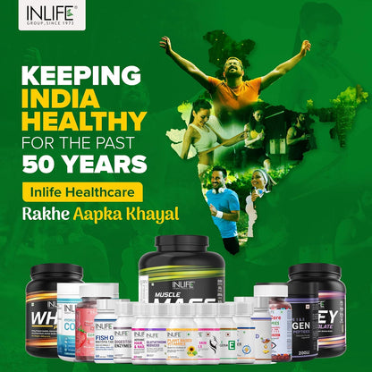 INLIFE Joint Support Supplement with Ayurvedic Herbs | Boswellia Serrata, Guggul, Tribulus, Rasna and more - 60 Vegetarian Capsules (Pack of 1)