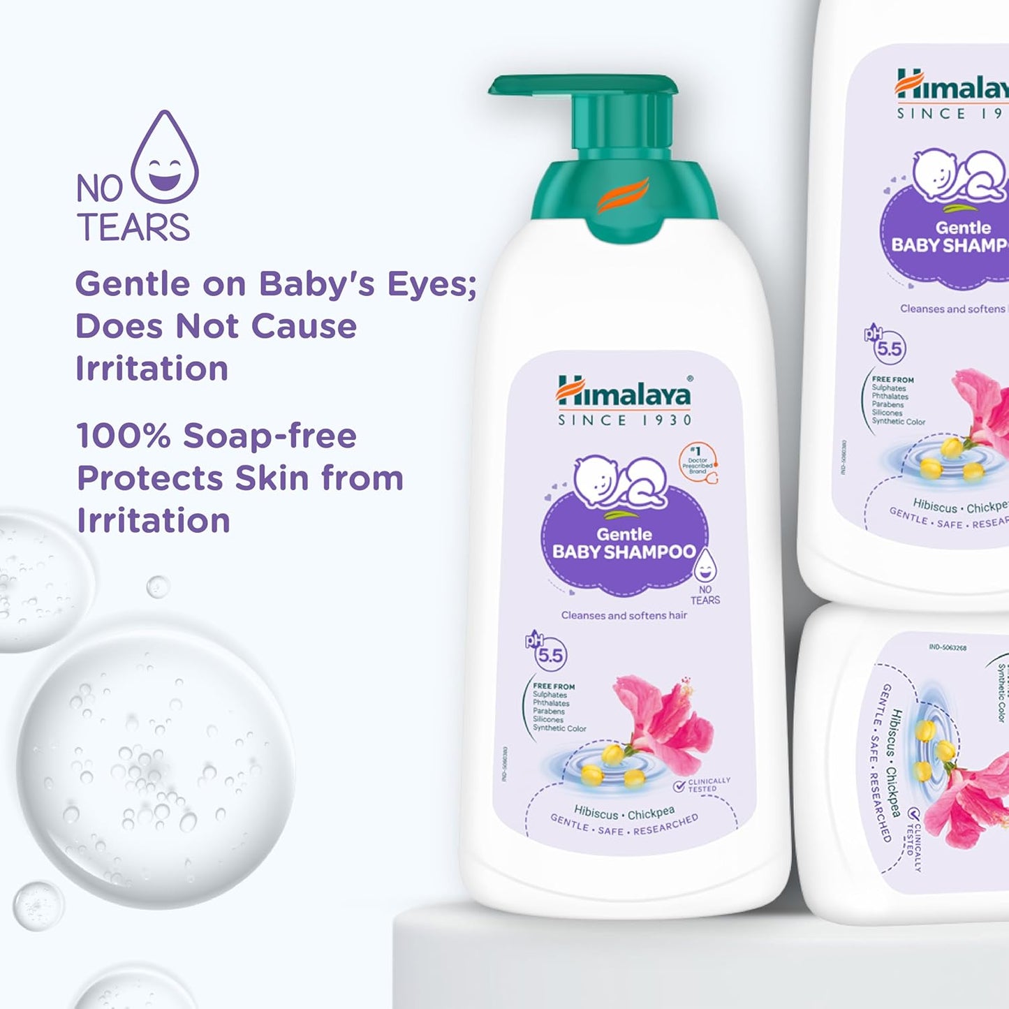 Himalaya Gentle Baby Shampoo 600ml | No Tears formula | Cleanses, softens and nourishes baby's hair