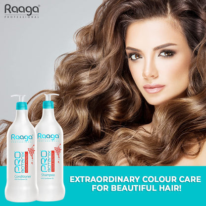 Raaga Professional Pro Botanix Color Protect Conditioner With Sunflower Oil, Blue, 1000 Ml - 1 Count