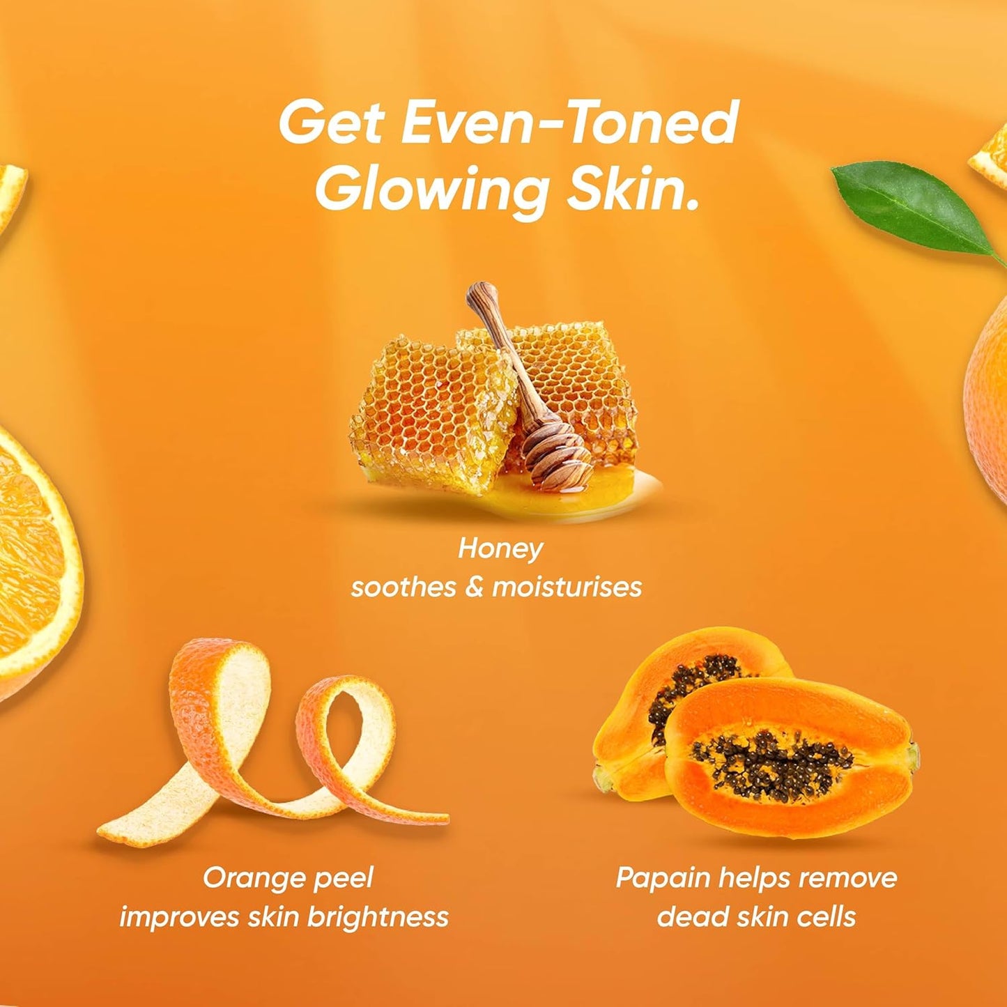 Himalaya Tan Removal Orange Face Wash | Deeply Cleanses & Reduces Tan | with Orange Peel, Papain & Honey | Exfoliates Dead Skin | Dermatologically Tested | For Men & Women | 50ml