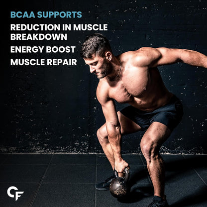 Carbamide Forte BCAA Powder 5000mg | BCAA Supplements For Women & Men | BCAA Pre Workout & Intra Workout Supplement 7g Serving with Ideal 2:1:1 Ratio | Beg-Blueberry Flavor - 210g