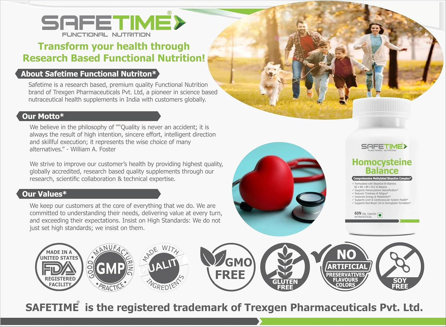 HOMOCYSTEINE BALANCE Betaine (TMG - Trimethylglycine), Bioactive Methylated B-Vitamins B6, B9, B12 with B2 (60 Veg. Capsules) (Pack of 1)