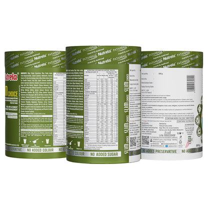 Nutrela Slim Choice Meal Replacement Protein Shake for Weight Loss- 500gm Vanilla Flavor | Weight Management supplement Powder | Goodness of Garcinia Cambogia, Rose Hips & Green Coffee Extract