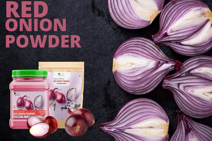 Bliss Of Earth 500Gm Natural Red Onion Powder, Dehydrated, Good For Cooking & Hair Growth