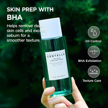 SKIN1004 Tea-Trica Purifying Toner, 210ml â€“ Acne Care & Soothing Hydration Facial Toner with Tea Tree & Centella Asiatica for Oily, Sensitive & Acne-Prone Skin, Korean Skincare Formula