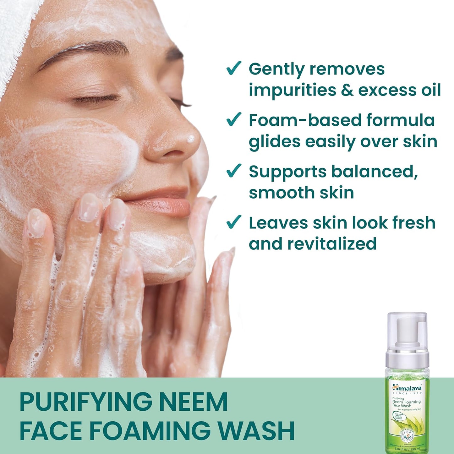 Himalaya Purifying Neem Foaming Face Wash, 150Ml