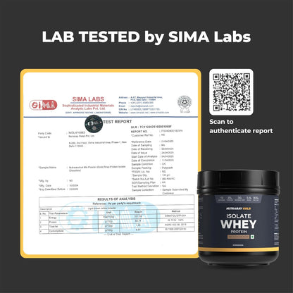 Nutrabay Gold Whey Protein Isolate Powder 25g Protein, 5.9g BCAA per Serving, Easy to Digest, NABL Lab Tested â€“ Muscle Growth & Recovery â€“ 500g, Rich Chocolate CrÃ¨me|100% Authentic Clean Protein