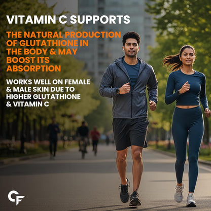 Carbamide Forte Glutathione Effervescent | Japanese Reduced L Glutathione 600mg with Vitamin C, Hyaluronic Acid, Vitamin E & Biotin - 15 Effervescent Tablets
