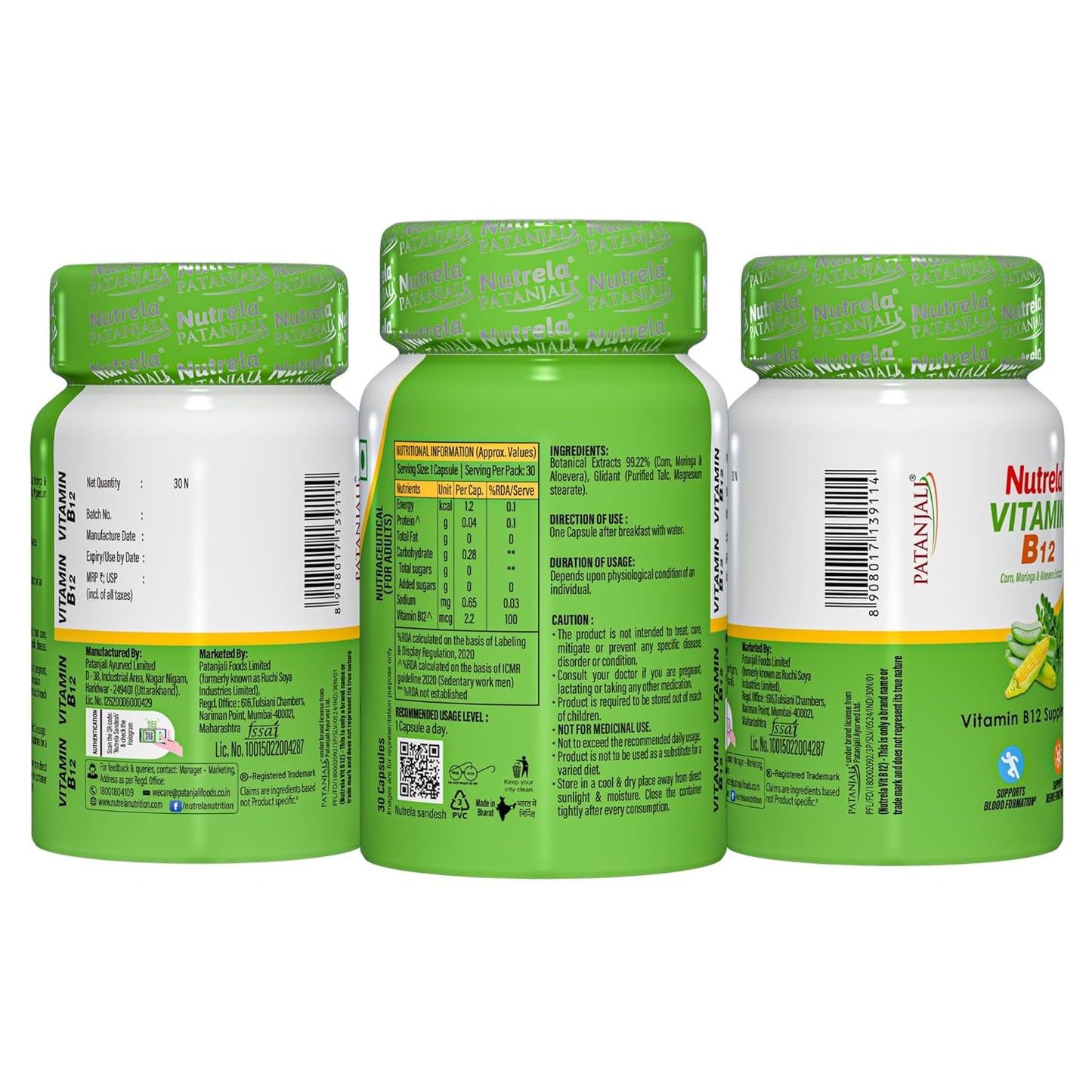 Nutrela Combo Vitamin B12 & D2k