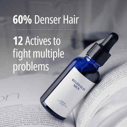 Reginald Men Athena- All in one Hair Growth Serum | Hair Fall Control & Follicle Boost with 12 Actives | Advanced Hair Growth Serum For Scalp | Controls HairFall & Boosts New Hair Growth | For Men | 30ml
