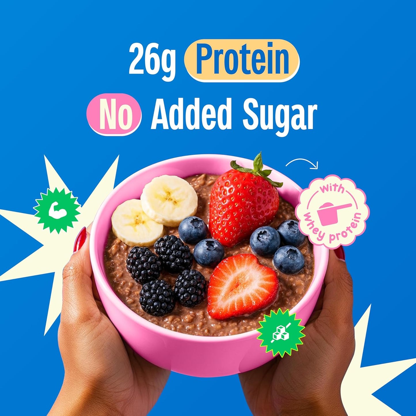 Yogabar 26g High Protein Oats 1kg , Dark Chocolate - Breakfast Cereal with Wholegrains, 26% Protein & No added sugar - Oats High Protein for Gym - Premium Protein Blend with Whey Protein Powder - with Goodness of Chia, Sunflower & Pumpkin Seeds