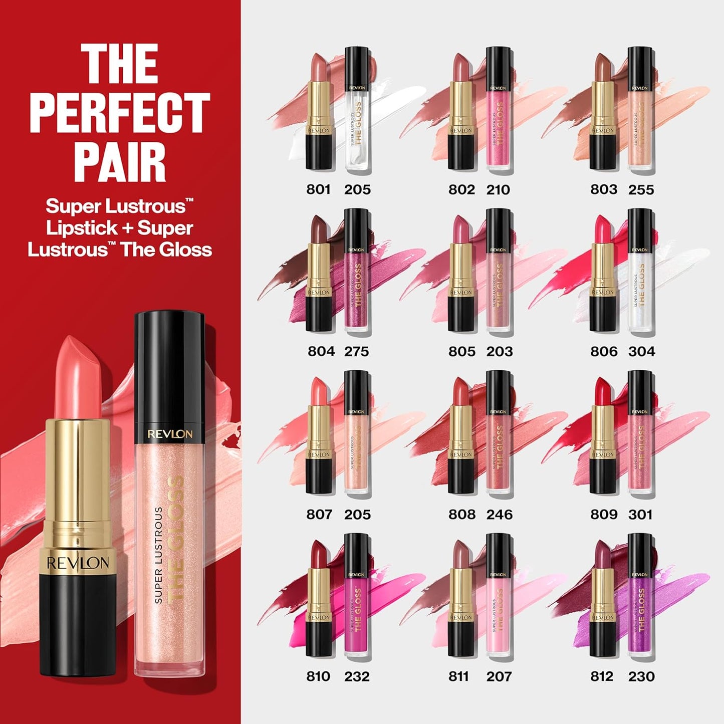 Revlon Super Lustrous Lipstick, Creamy Formula For Soft, Fuller-Looking Lips, Moisturized Feel, 811 Laidback Lilac, 0.15 oz