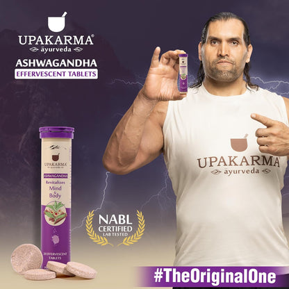 UPAKARMA Ashwagandha Effervescent Tablets | Mood Lifter, Immunity Booster | R&D Backed and Lab Tested