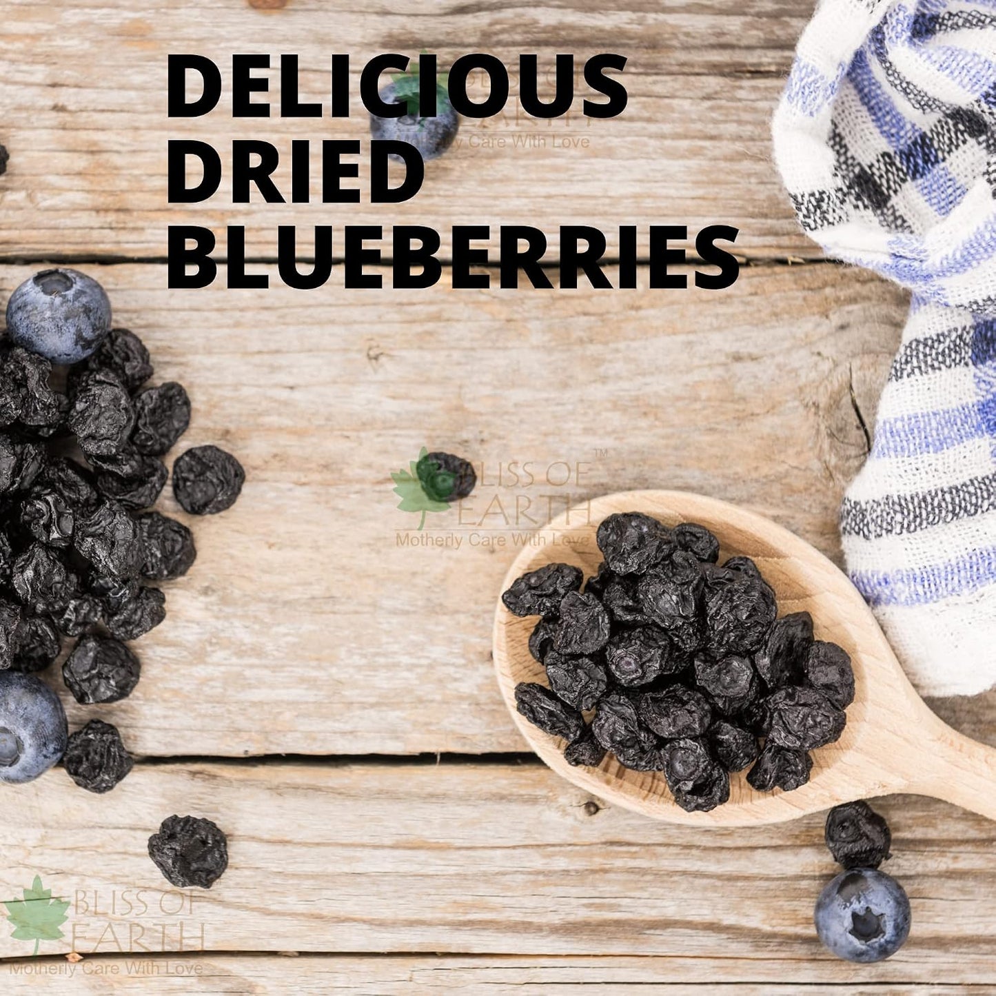 Bliss of Earth 500gm Whole Dried American Blueberries Exotic Dry Fruit King of Antioxidant