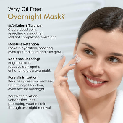 Get Nectar Happiness Overnight Glow Glycolic Acid Mask 5% w/w with 10% Pomegranate Essence for Anti-Acne and Blemishes | Help Minimize Dark Spots, Blackheads, Exfoliating, Skin Glowing Texture (30ml)