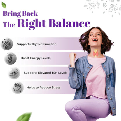 Health Veda Organics Thyroplus Supplement - Rapid Action Formula â€“ Kanchanar - Harad - Baheda - Amla-Sounth - Supports Thyroid Health â€“Healthy Cellular Metabolism - 60 Capsules