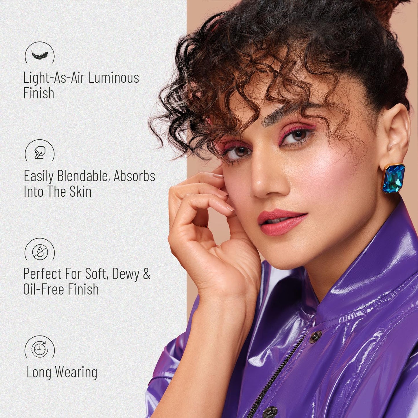 Swiss Beauty Drop & Glow Liquid Highlighter | Face Makeup | Illuminating Liquid Highlighter With Dewy Finish | Shade -Rose Gold, 18ml