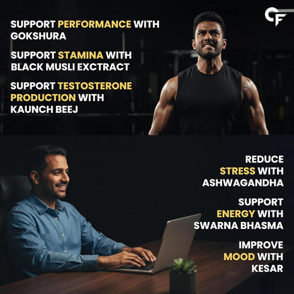 Carbamide Forte Shilajit Gold Capsules For Men With Pure Shilajit Swarna Bhasma,Gokshura,Ashwagandha | Himalayan Shilajiit For Men | Shilajeet Gold Original | Shilajeet Capsule | 60 Veg Capsules