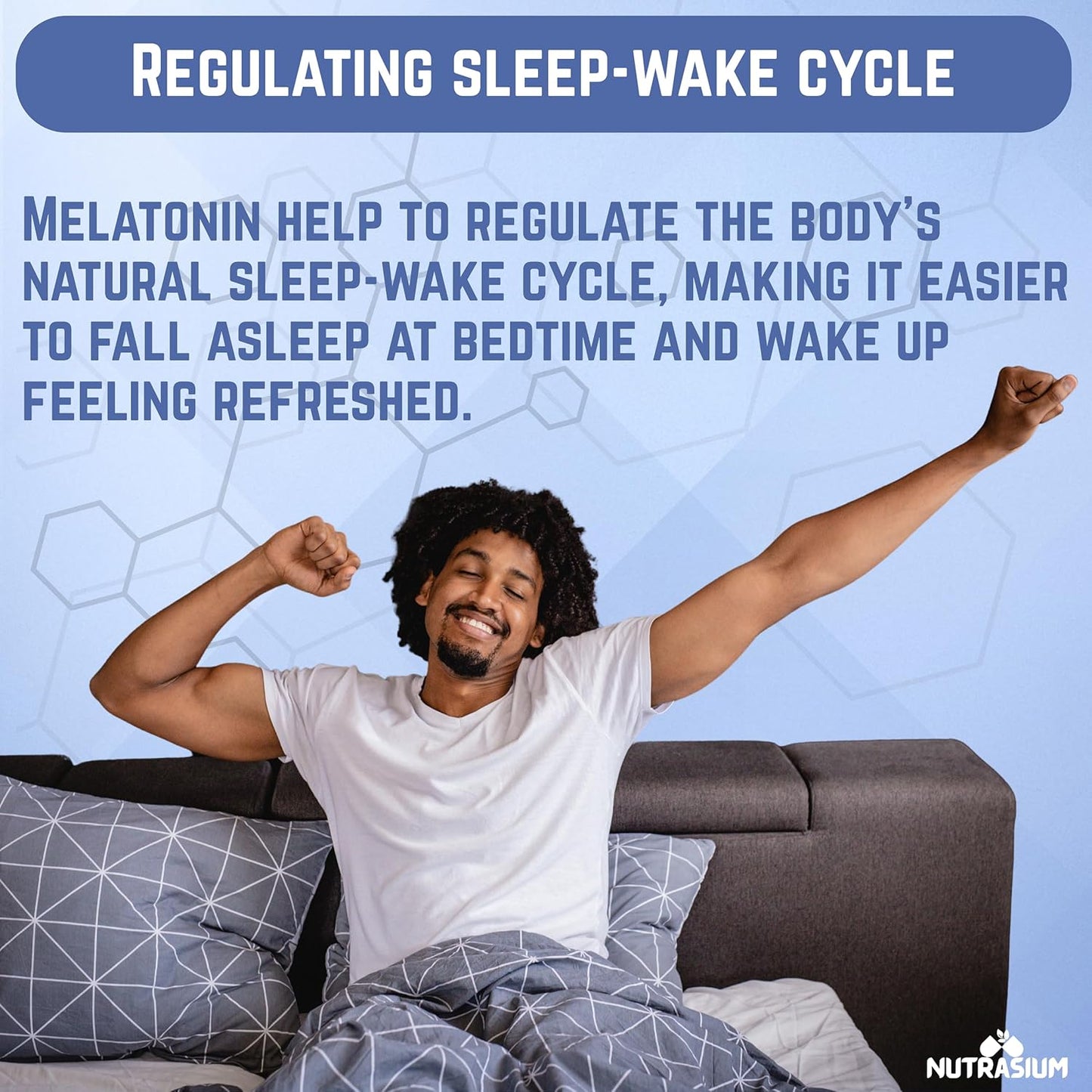 Nutrasium Melatonin 10 mg Sleeping Pill with Tagar 250 mg | Sleep Supplement for Men & Women | Melatonin Tablet for Restful & Deep Natural Sleeps | Sleep Care Tablets 120 (120 Tablets, Sleep Care)