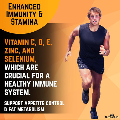 Nutrasium Multivitamin For man | for Immunity Boost, Energy, Fintess, Stamina & performance | 60 Veg tablets